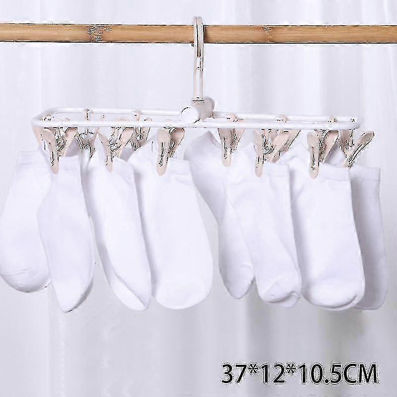 Home Rack Socks Underwear H Foldable Clothes Rack With 12