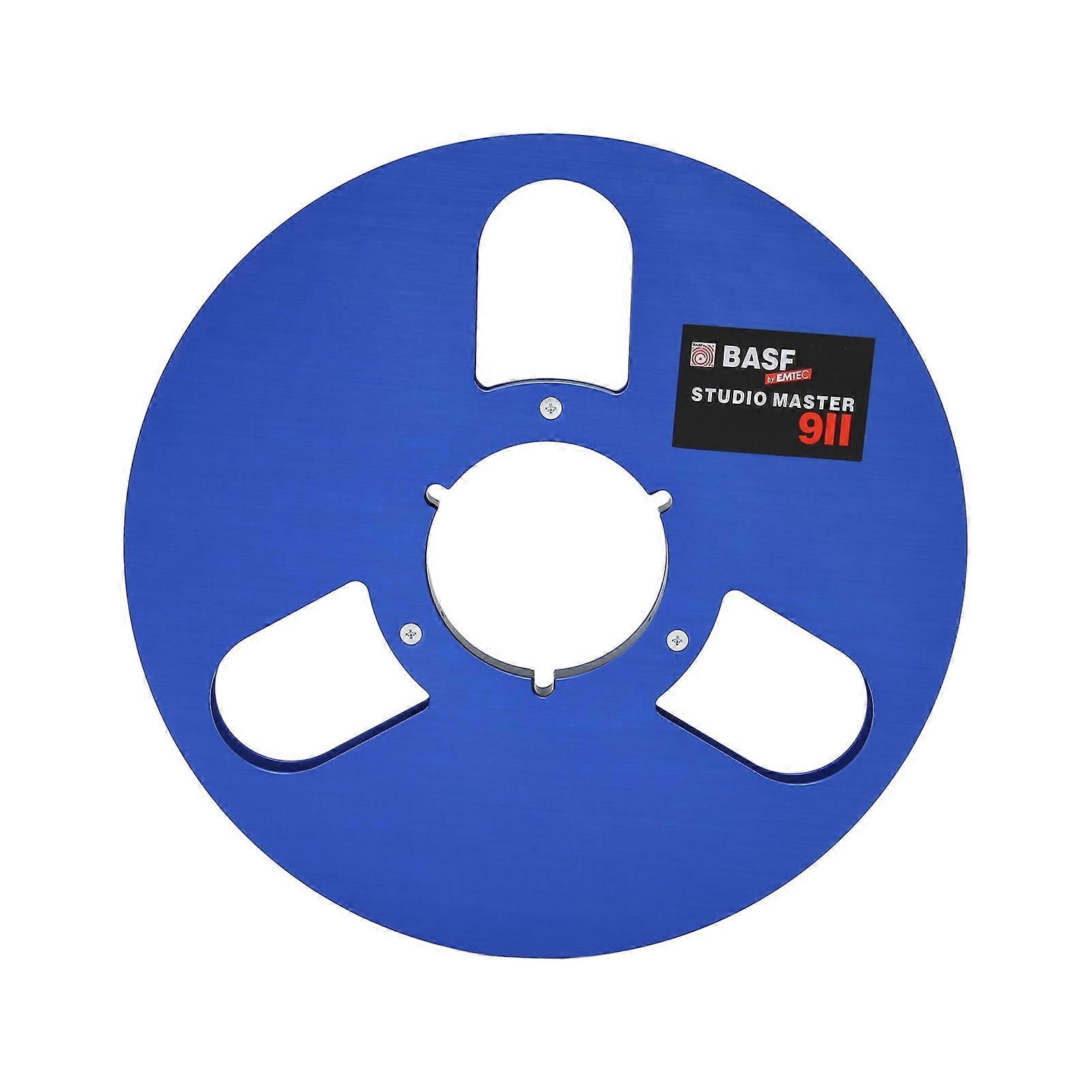 1/4 10.5 Inch Empty Reel 3 Hole Aluminum Alloy Opening Machine Parts Takeup Reel for Nab Reel to Reel Tape Recorder