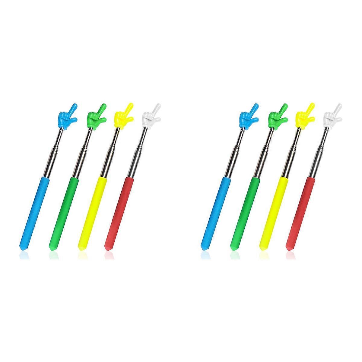 4 Pcs Teacher Stick Telescoping Hand Pointer Retractable Pointer