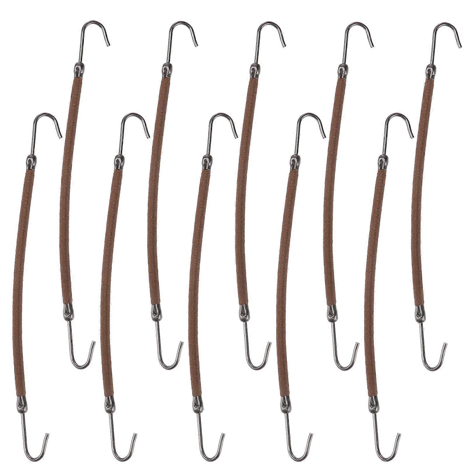 20PCS ganci per coda di cavallo per lo styling | Clip elastiche elastiche per code di cavallo, trecce e mezzi nodi | Accessori per capelli color caffè