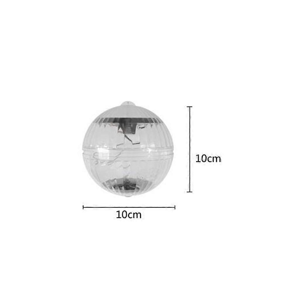 Patio Lamp Decor Solar Powered Ball Shape Lamp Outdoor Solar Lamp Colorful Flashing 10x10x10cm Floating Waterproof Lighting 2Pcs
