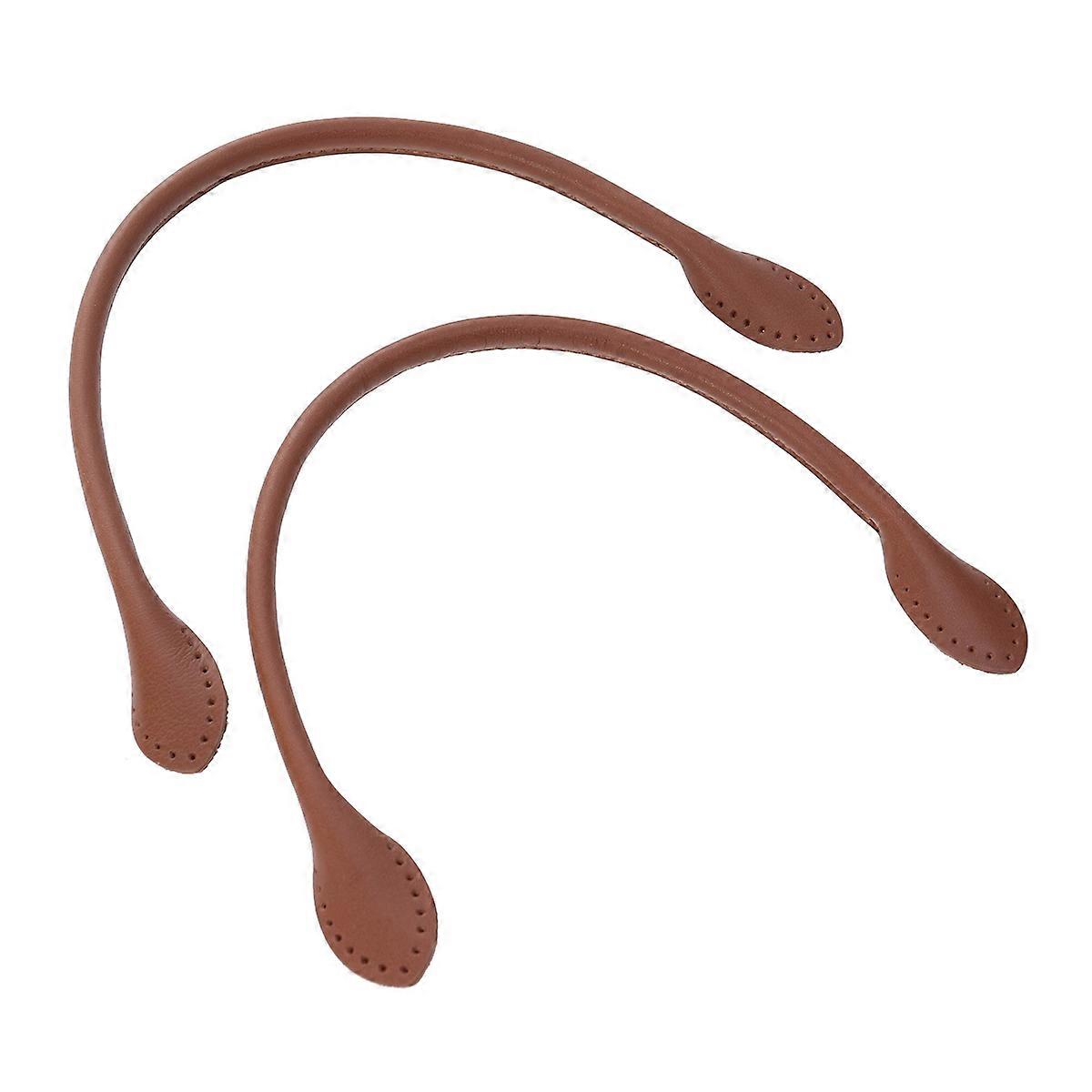 Purse Straps Circular Handbag Handles Replacement Handbag Handle Belt Brown 40cm Elegant Style For Women Diy Projects 1Pack