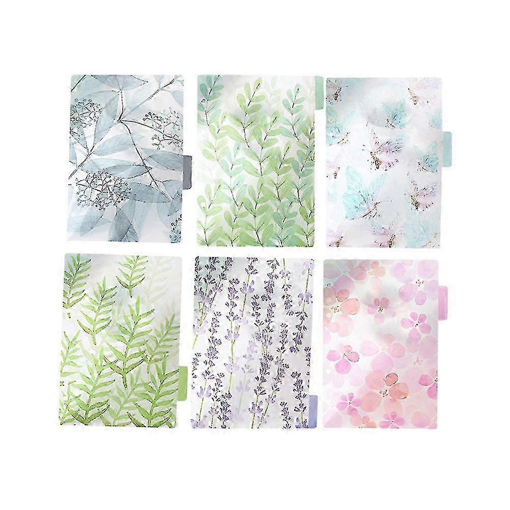 6 pz taccuino tascabile a spirale A5 raccoglitore linguette divisorie colorate per planner A5