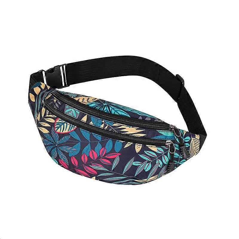 1pc waist bag,travel mountaineering waterproof waist bag, large capacity mobile phone waterproof (blue pink)