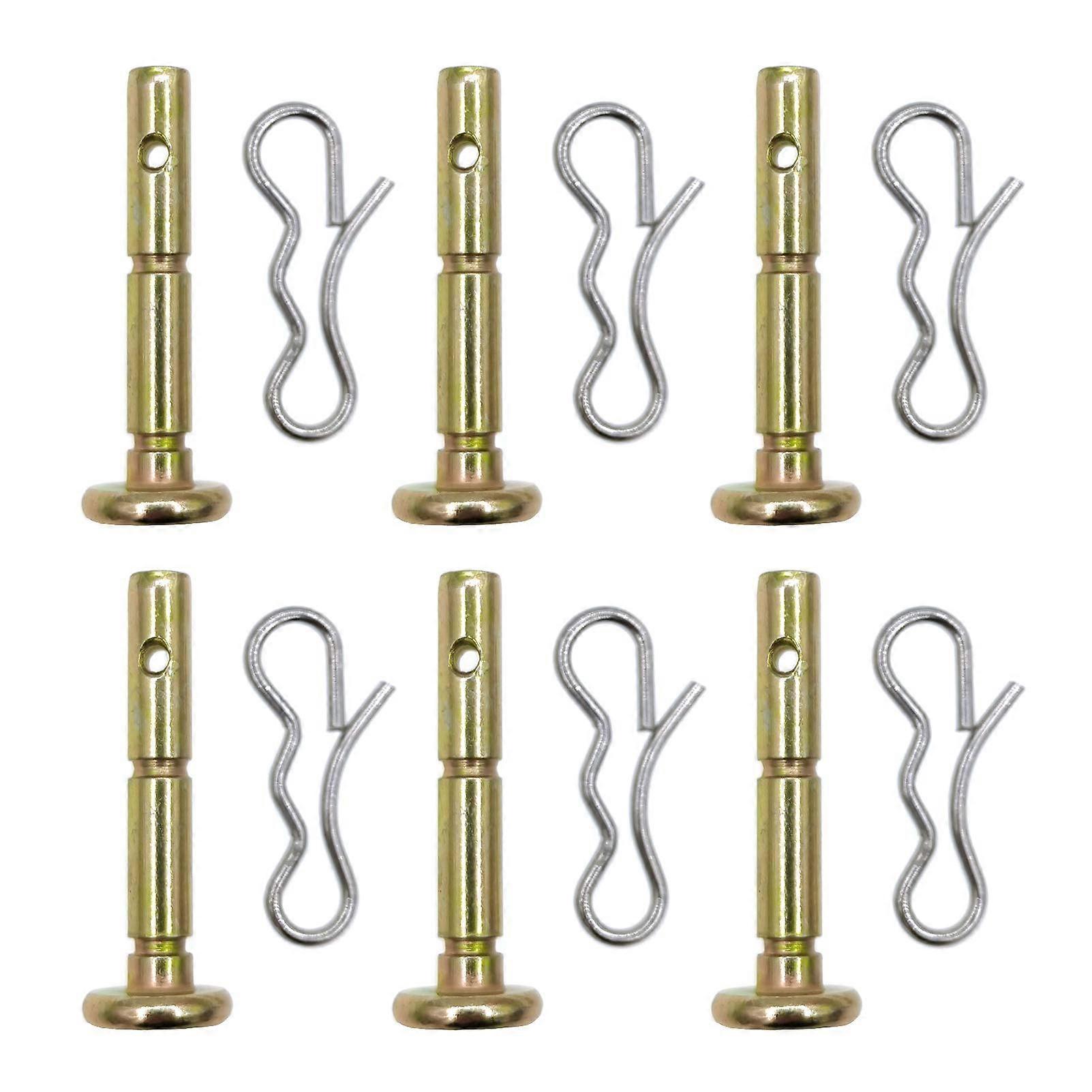 Pack of 6 Shear Bolts and Cotter Pin for MTD 73804124A and 71404040 Length 4.2 cm