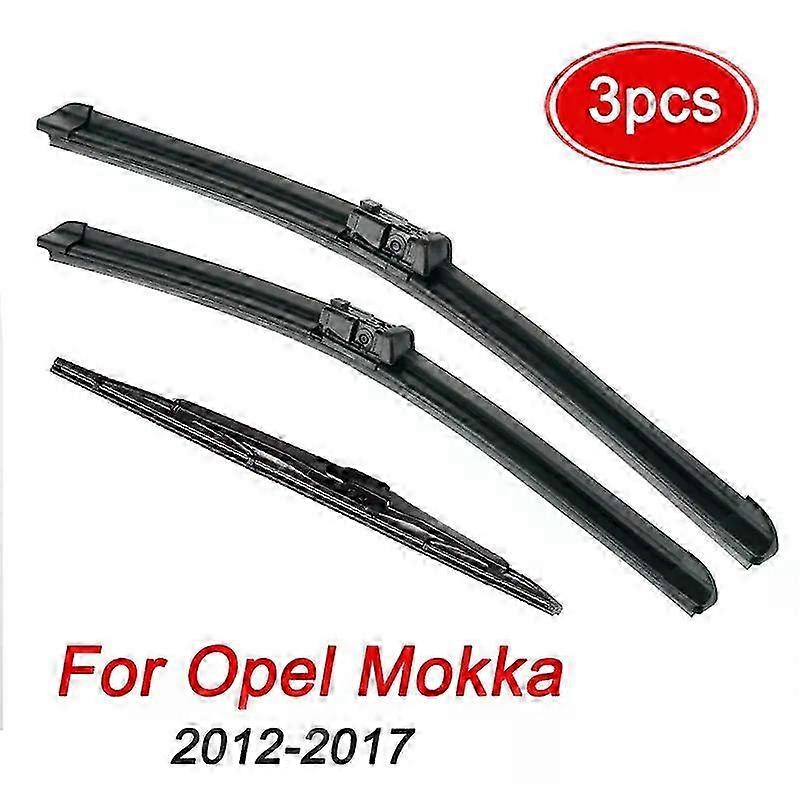 26 14 10 Front Rear Windshield Wiper Blades Suitable for Opel Mokka Chevrolet Trax 2012-2017