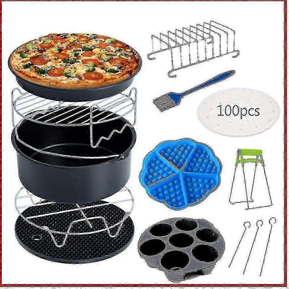 Air Fryer Accessories Cake Basket 7in 11pcs Set