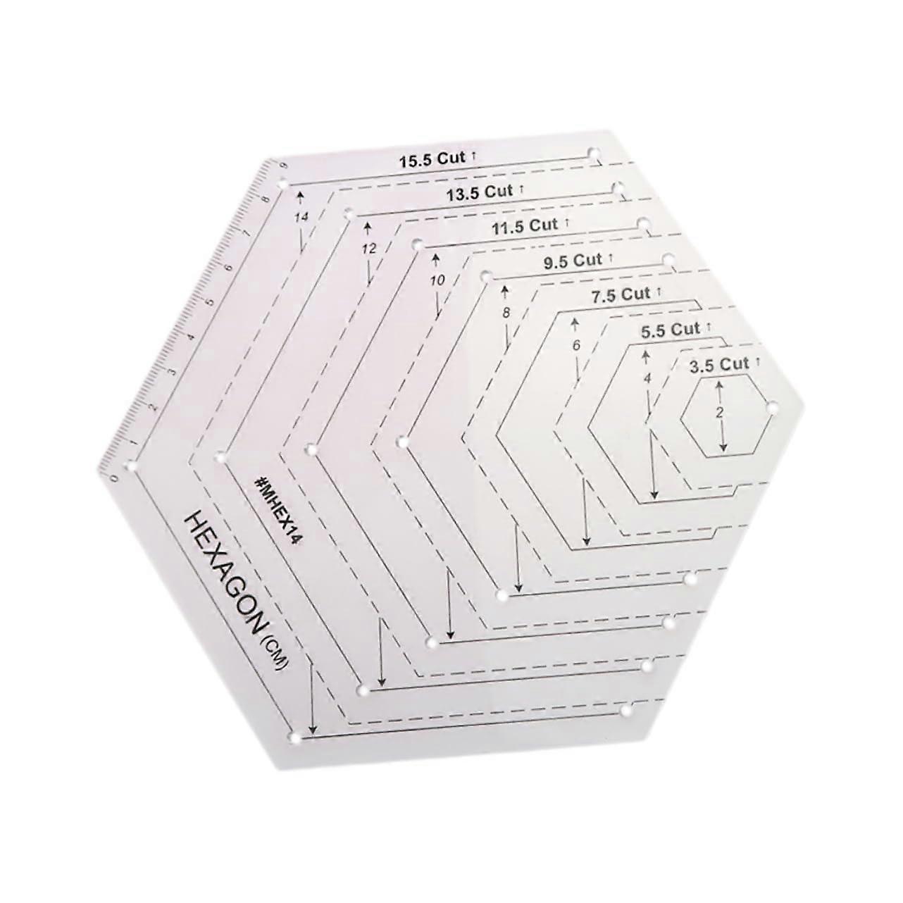 Craft Ruler for Dressmaking and Quilting, 12-Inch Cutting Patchwork Ruler for Sewing Projects and Fabric Cutting