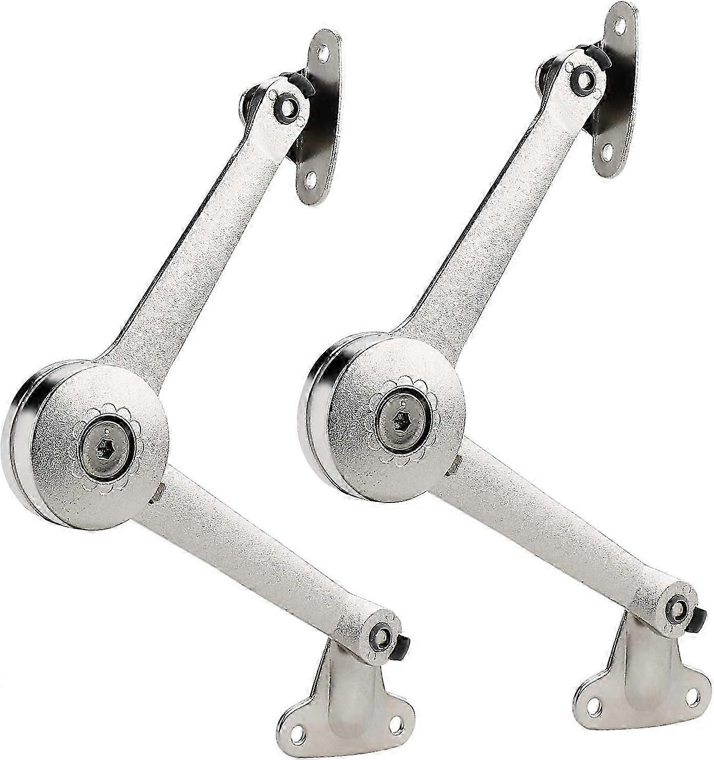 2pcs Soft Close Lid Support Hinge for Toy Box and Kitchen Cabinets, 40lb Capacity