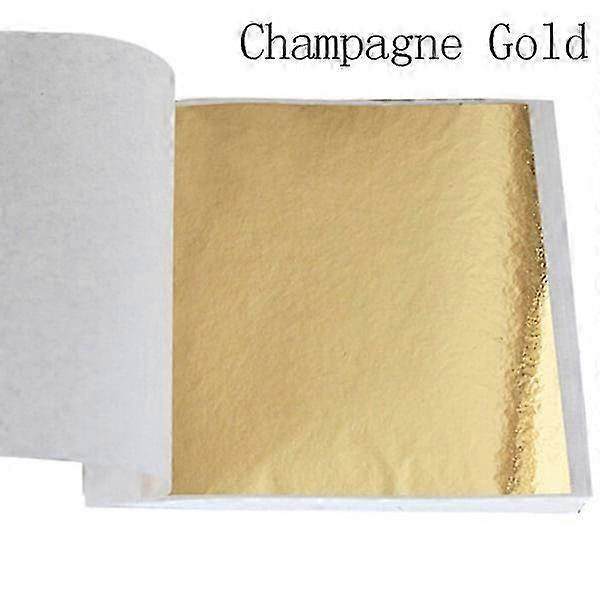 100 Sheets of Gold Foil Leaf Gilding Craft Paper