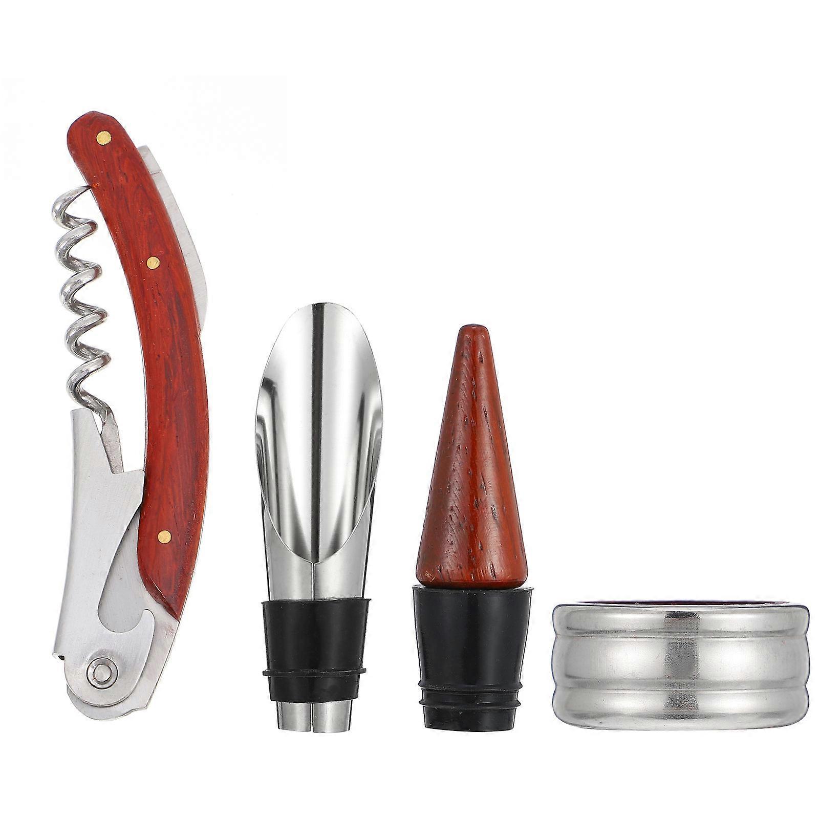 Wooden Tool For Friends Parties Removing Corks 3Pcs Set