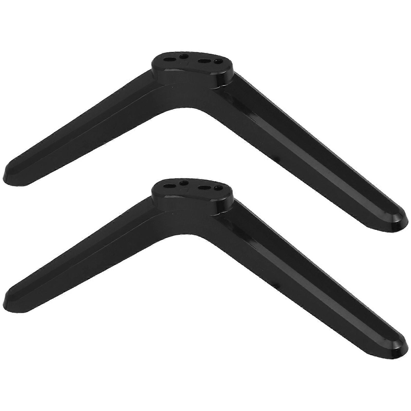 1 זוג רגלי מעמד טלוויזיה בסיס אוניברסלי עם ברגים לטלוויזיה עם מסך שטוח מחזיק הגבהה מתאים לטלוויזיות 32 אינץ' 40 אינץ' 43 אינץ' 48 אינץ' 49 אינץ' 50 אינץ'