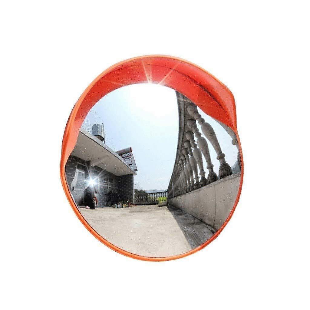 Wide Angle Lens Outdoor Traffic Convex Mirror Shatterproof Track Bend Monitoring Unbreakable Garage Traffic Blind Spot Mirror Corner Mirror 60Cm