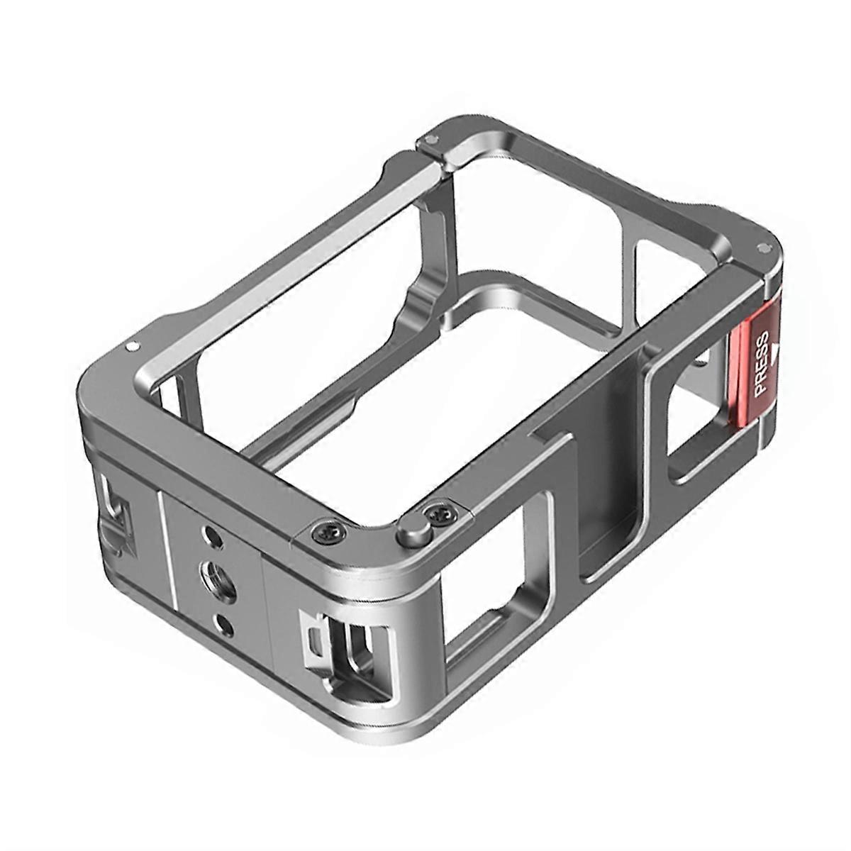 Quick Release Cage for ACTION 5PRO/4/3 Camera Foldable Mount with Cold Shoe Full Protective Frame Case