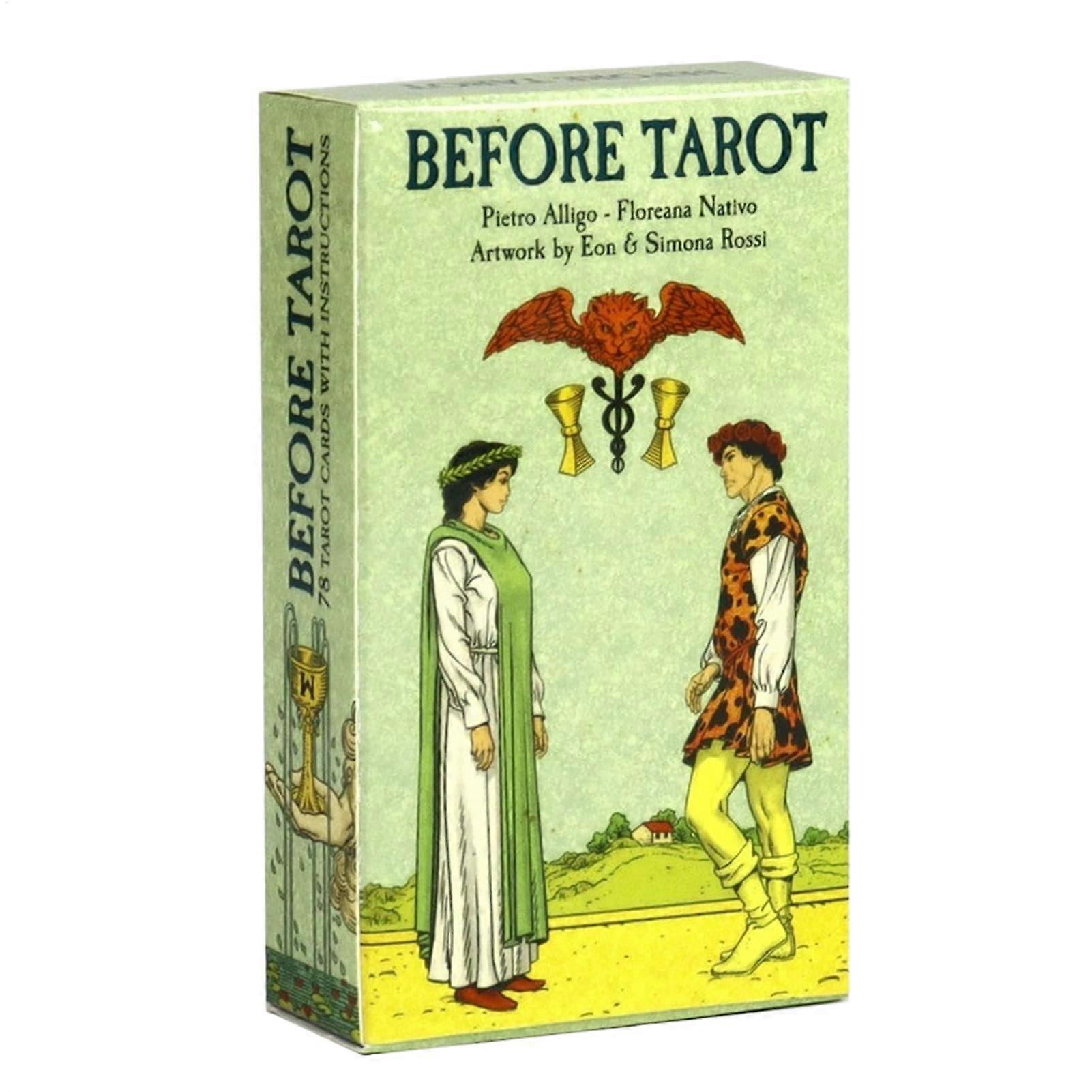 Divination Tarot Cards 78-Card English Oracle Deck Portable Fortune-Telling And Inspiration For Future And Past Insights