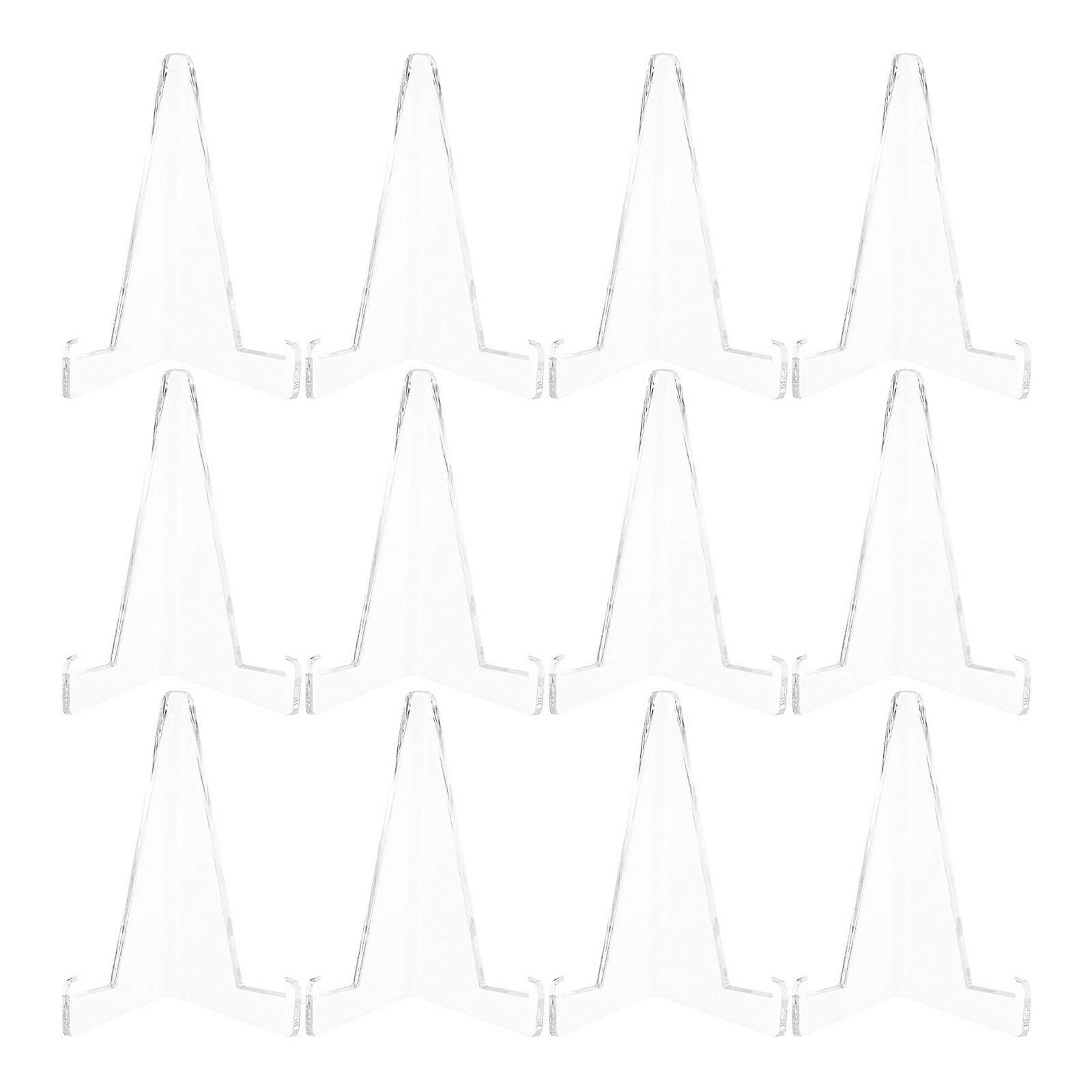 25pcs Acrylic Mini Easel Stands Display Holders for Coins, Photos, Collectibles – Transparent Design for Artwork & Objects – Multi Functional Use
