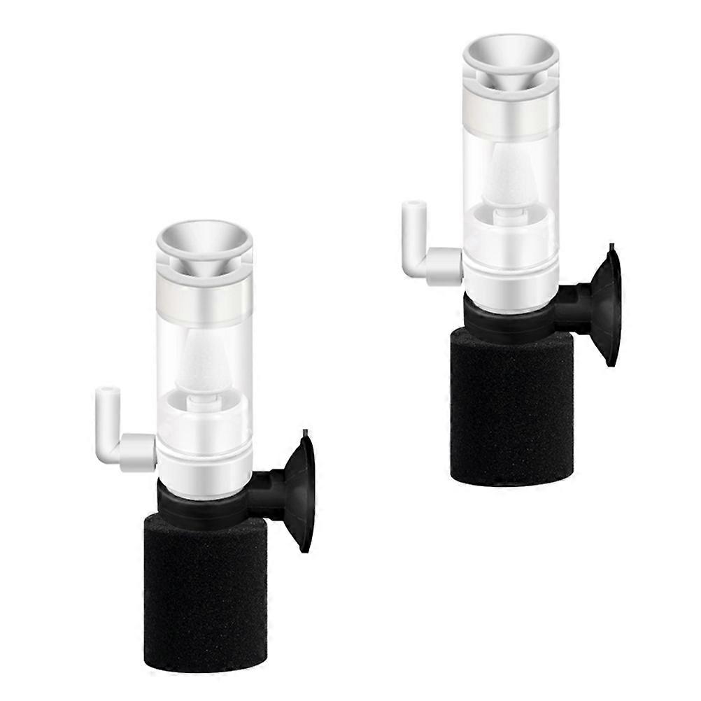 Fish Tank Filters Aquarium Mute Filtering Device For Fish Tank Accessories Rectangular Plastic Waste 2Pcs