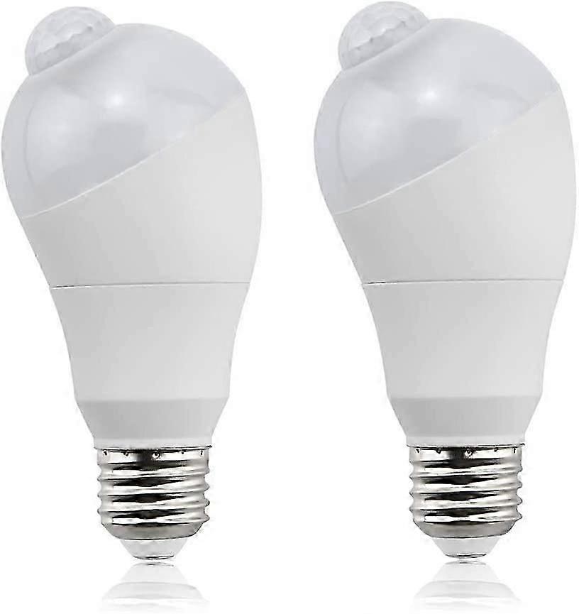 5W E27 PIR Kızılötesi Hareket Sensörü LED Ampul E27 Edison Vidalı Gece Lambası Otomatik Açma/Kapama - 2 adet, Sıcak Beyaz 3000K
