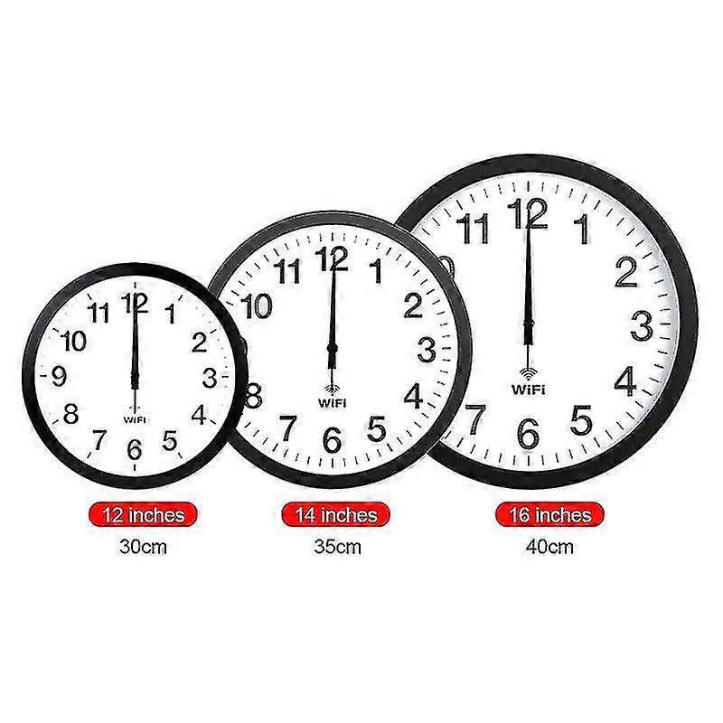 Wall clock with automatic time sync for home and office