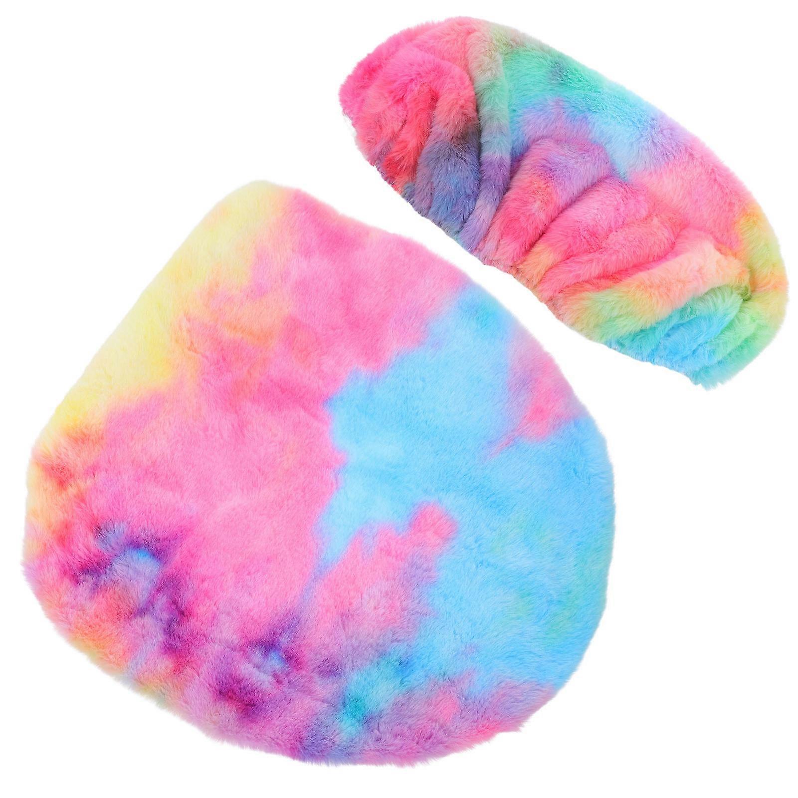 Multi Plush Toilet Lid Cover Set for Toilet with Soft Comfortable Cushion Pad