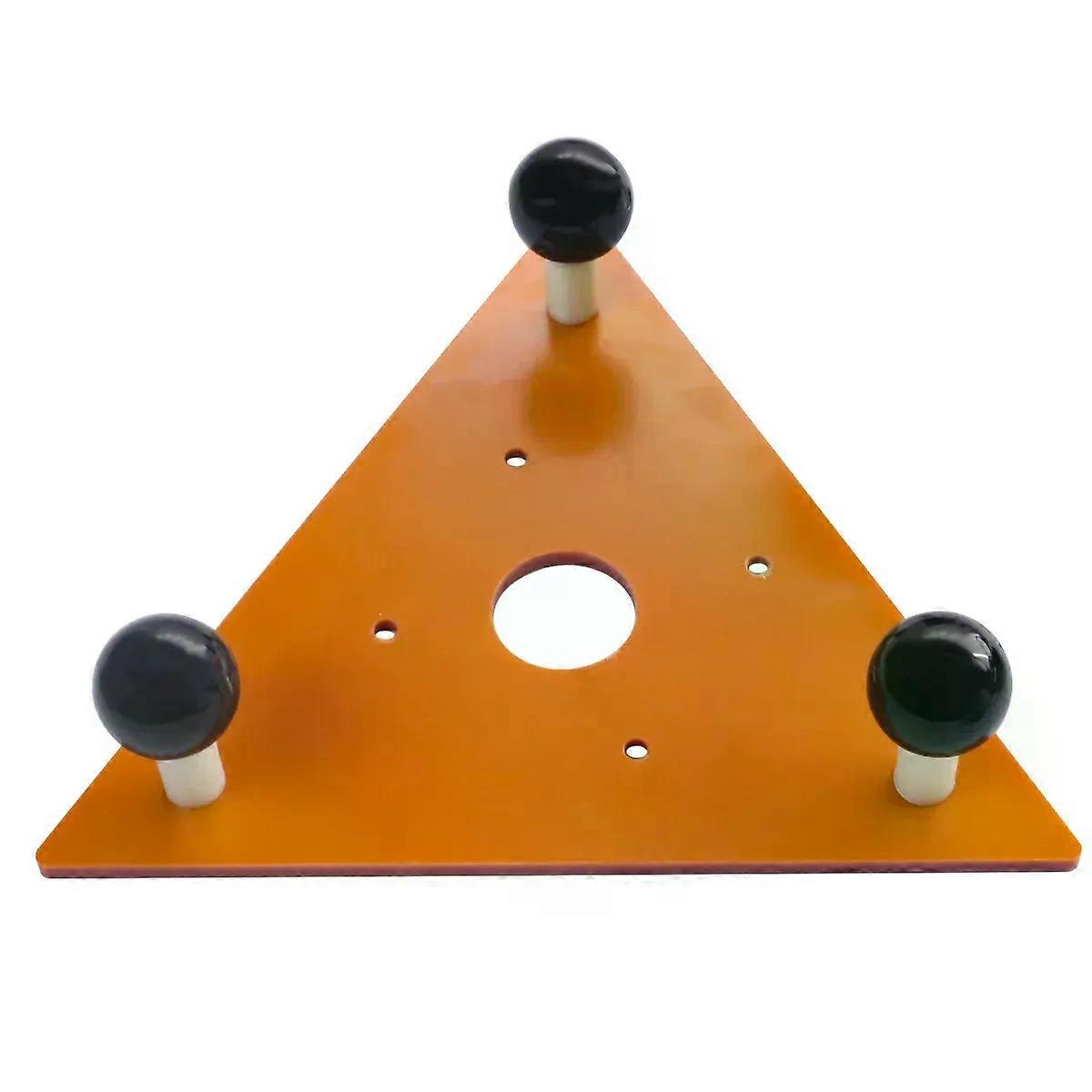 Woodworking Milling Groove Balance Board Flip Plate - Trimming Machine Router Base Triangular Plate for Slotting and Chamfering