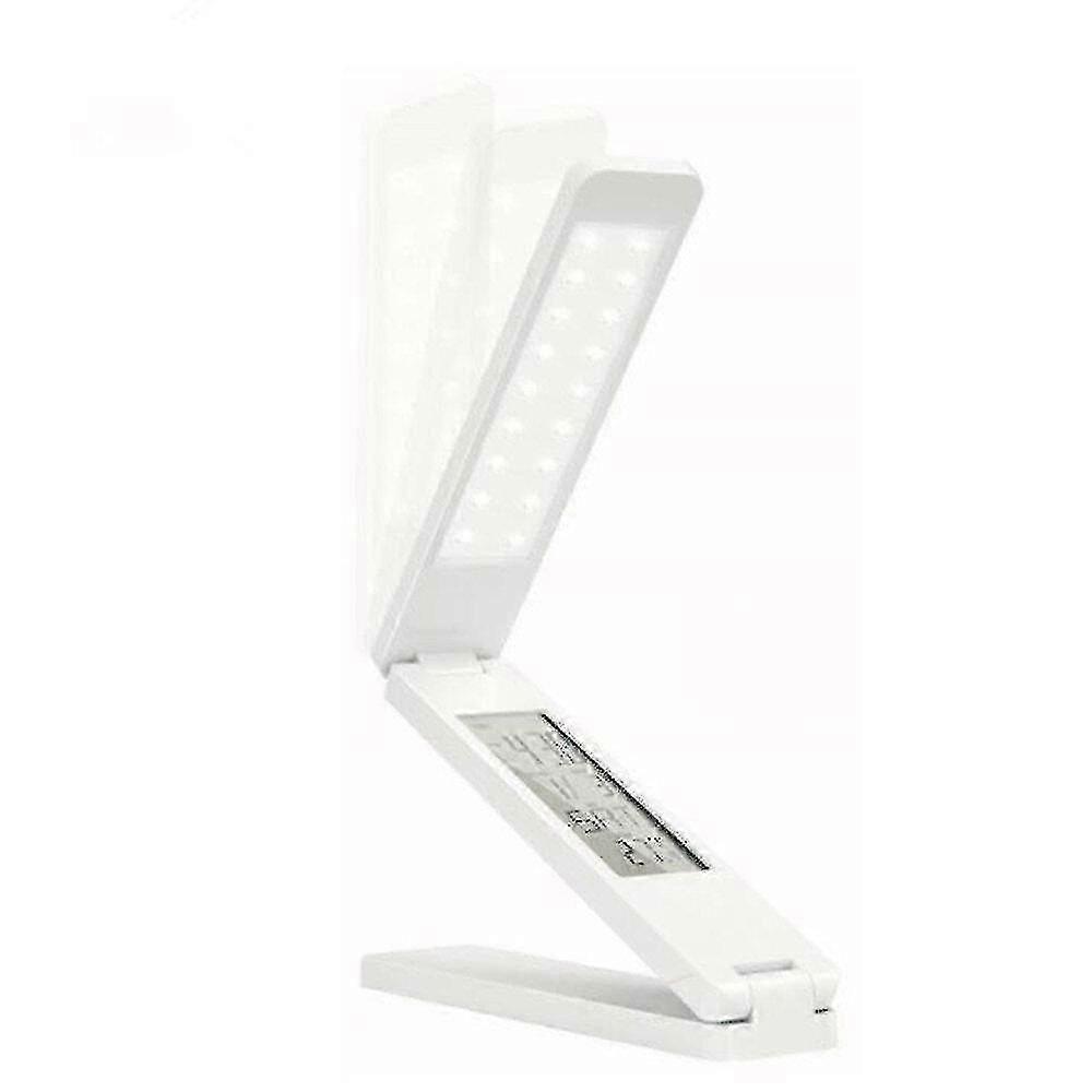 Lamp Perpetual Desk Clock Table Calendar Foldable Touch Stepless
