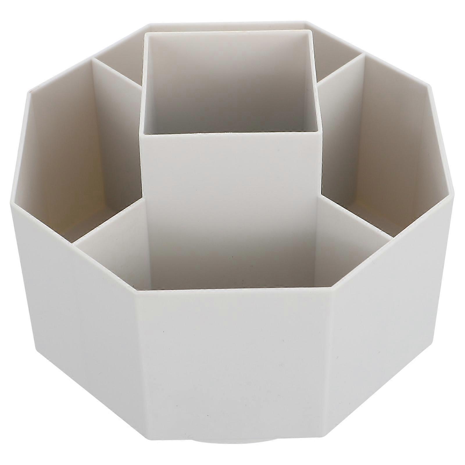 White Plastic Pen Holder for Storage Use Desk Organizer with Simple Design and Construction