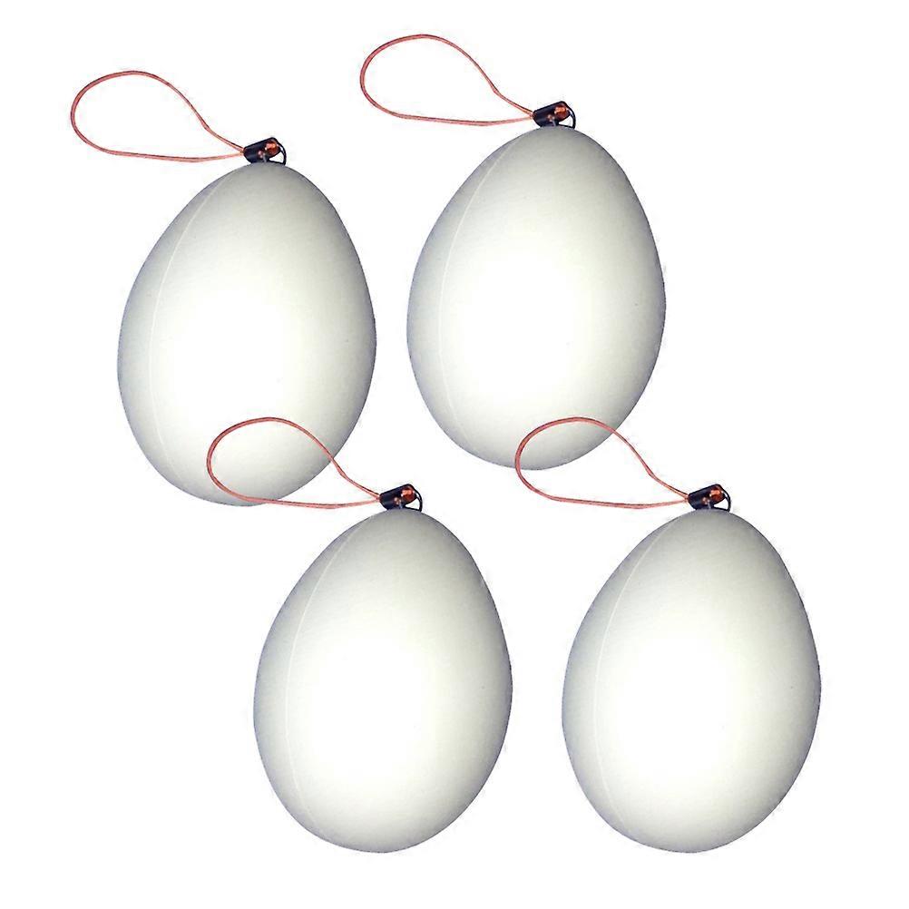 Plastic Easter Eggs for Decorating 10Pcs Hand Painted DIY Simulation White