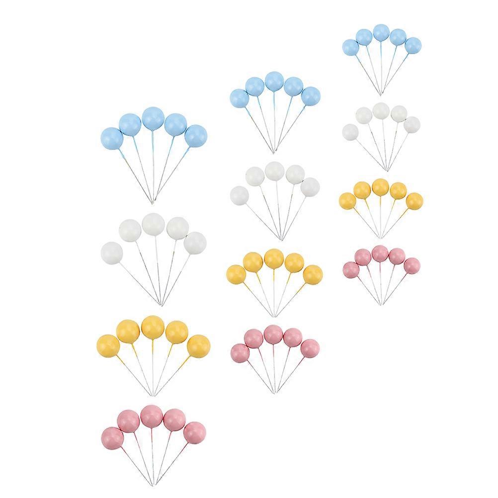 Assorted Color Plastic Cake Topper for Decoration with Modeling and Reusable Design 60pcs