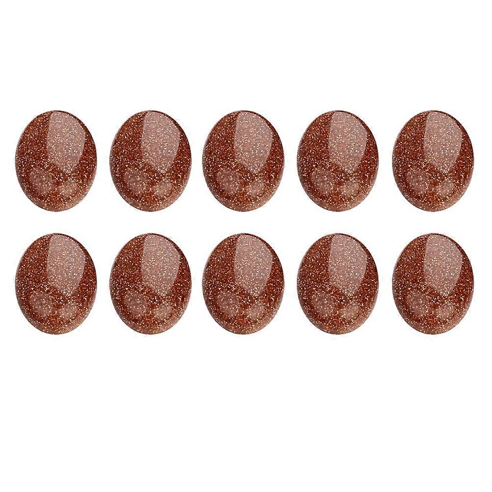 Craft Gems Diy Accessories Retro Style Oval Stone Paster For Jewelry Components 10pcs