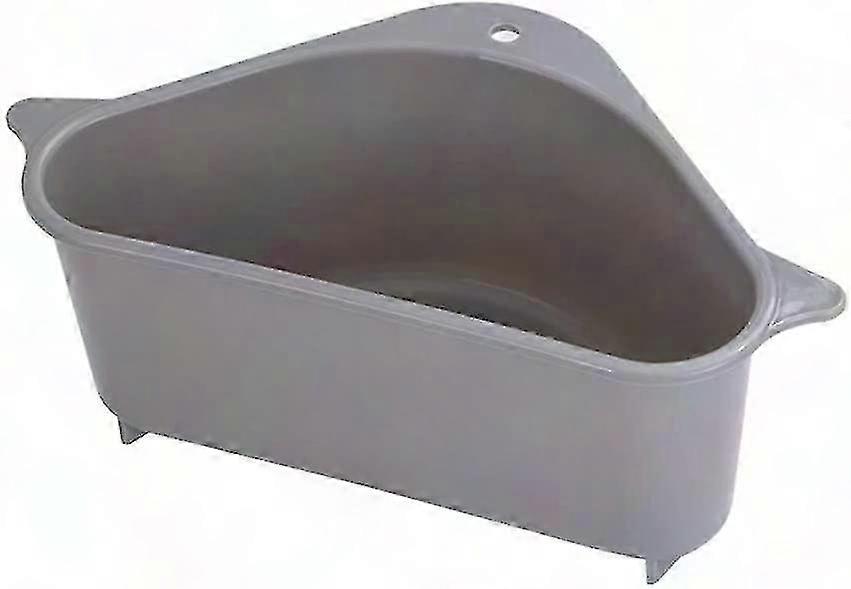 Triangular Sink Caddy Sponge Holder Drain Shelf Storage Organizer with Suction Cups