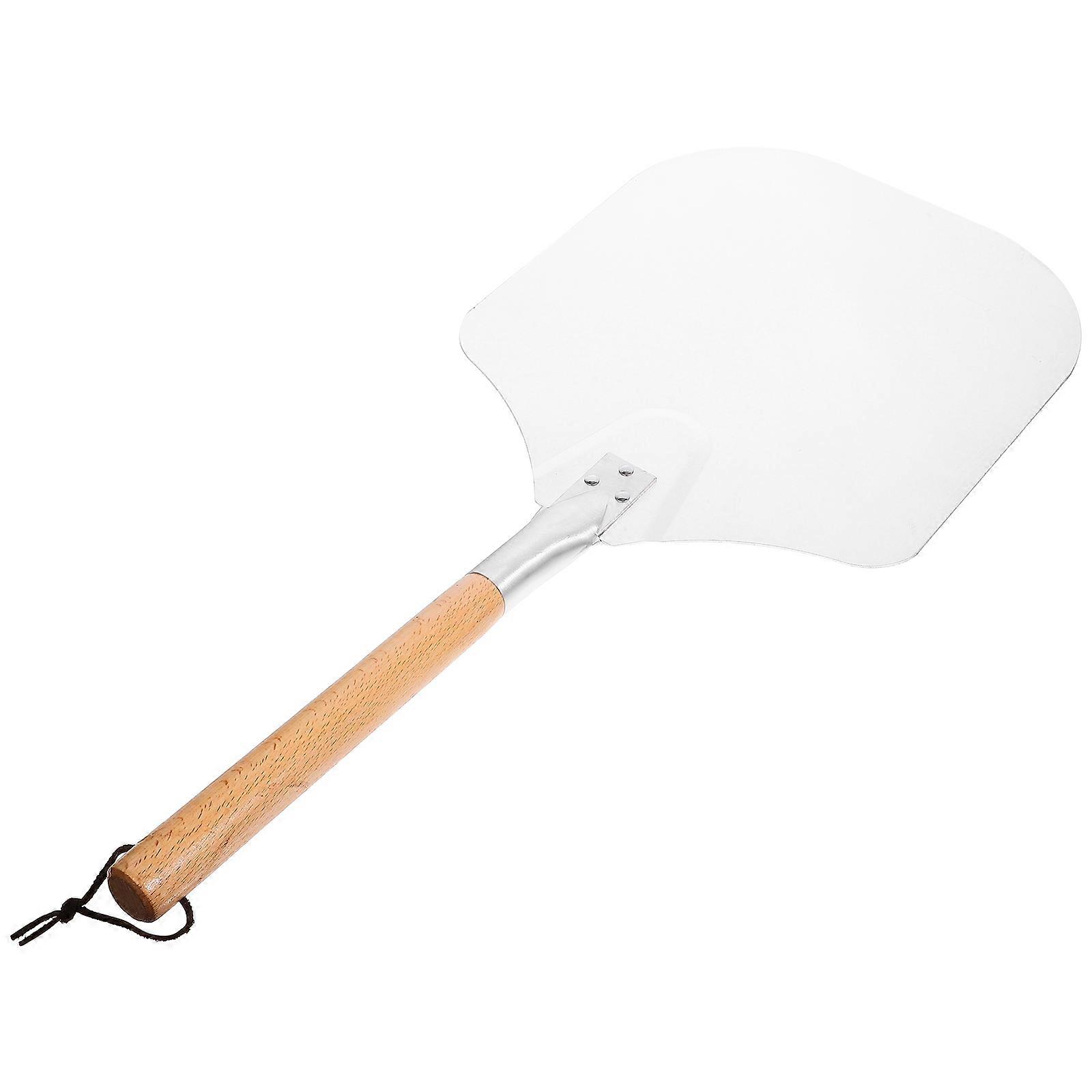 White Aluminum Alloy Pizza for Home Use with Non Slip Handle Practical for Cakes Pies 12.5 inches