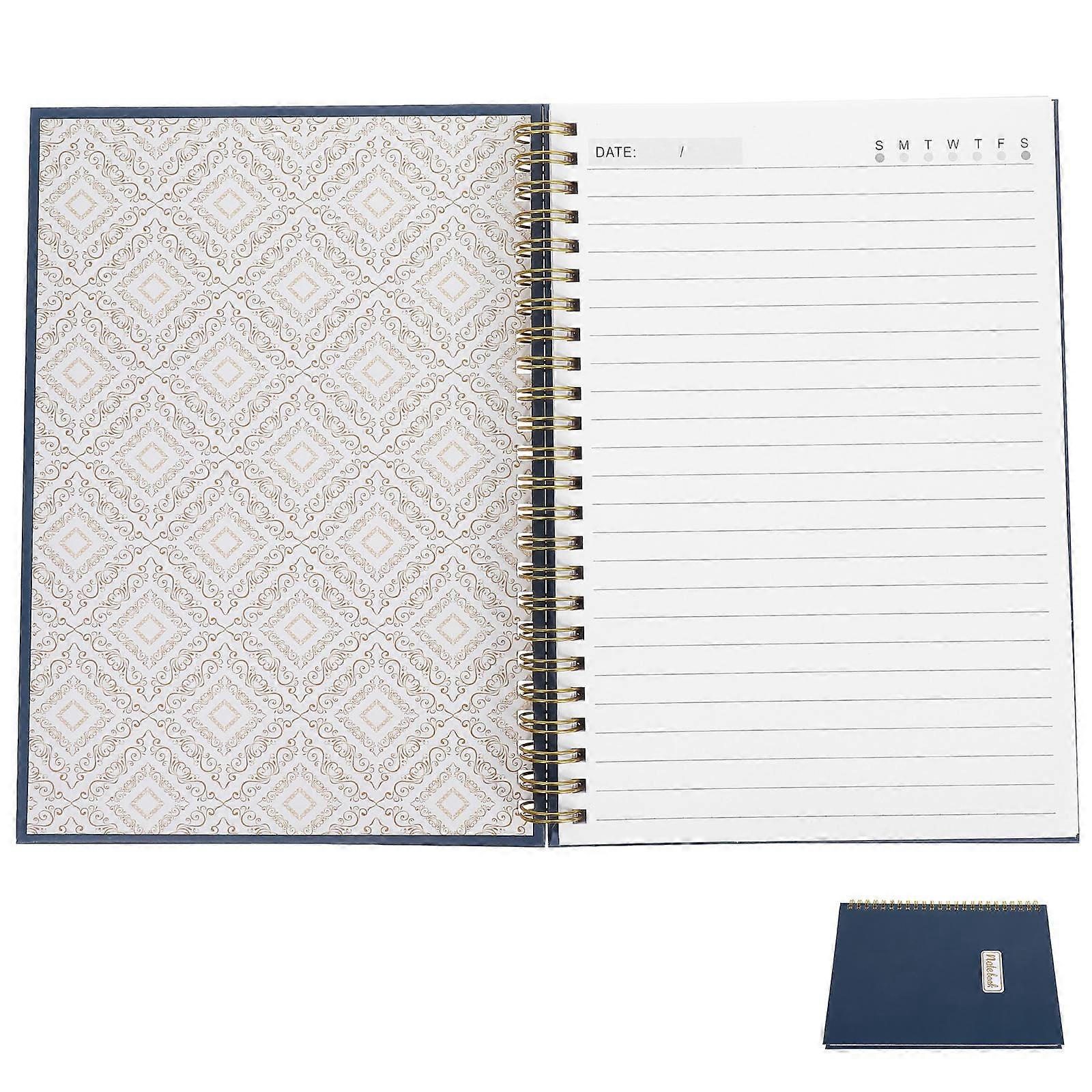 Work Schedule Planner Spiral Notebook Portable A5 For Students Professionals Note-taking Daily Work Planning 1Pack