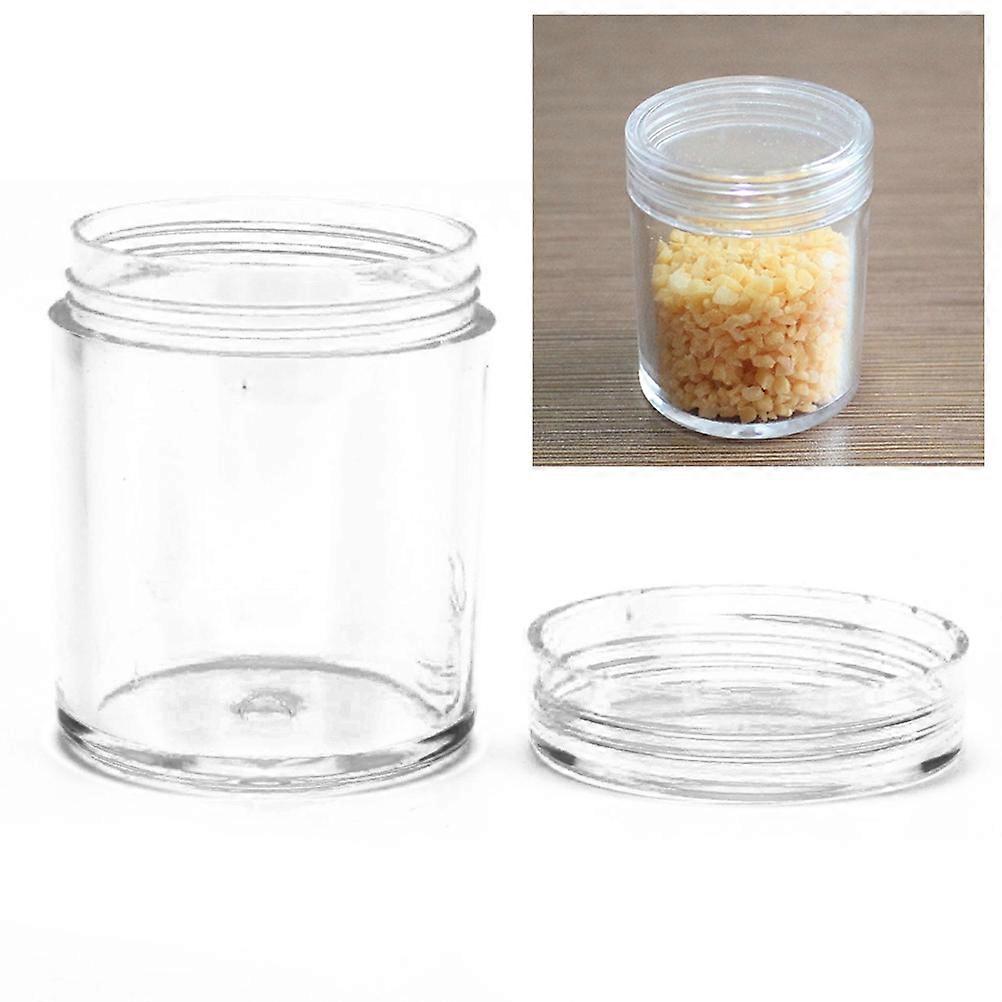 Transparent Storage Jars with Lids for DIY Craft Beads and Party Decoration 30 Pieces