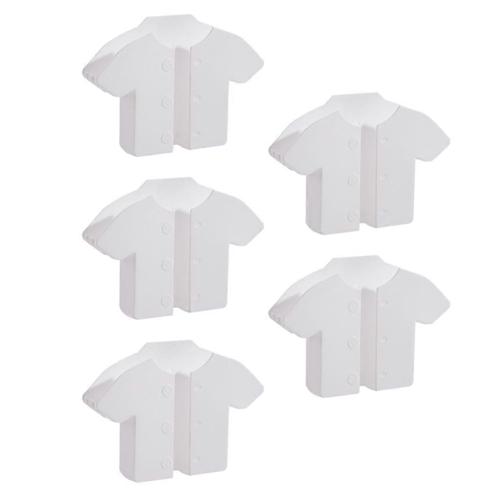 5Pcs Wall Organizer For Home Organization Rectangular White No Punch Bottom Draining Port