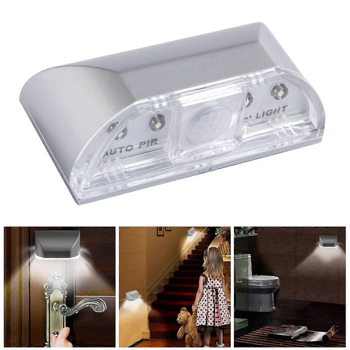 Door Lock Sensor Light Human Body Detection Auto On Off Workshop Garage 2Pcs