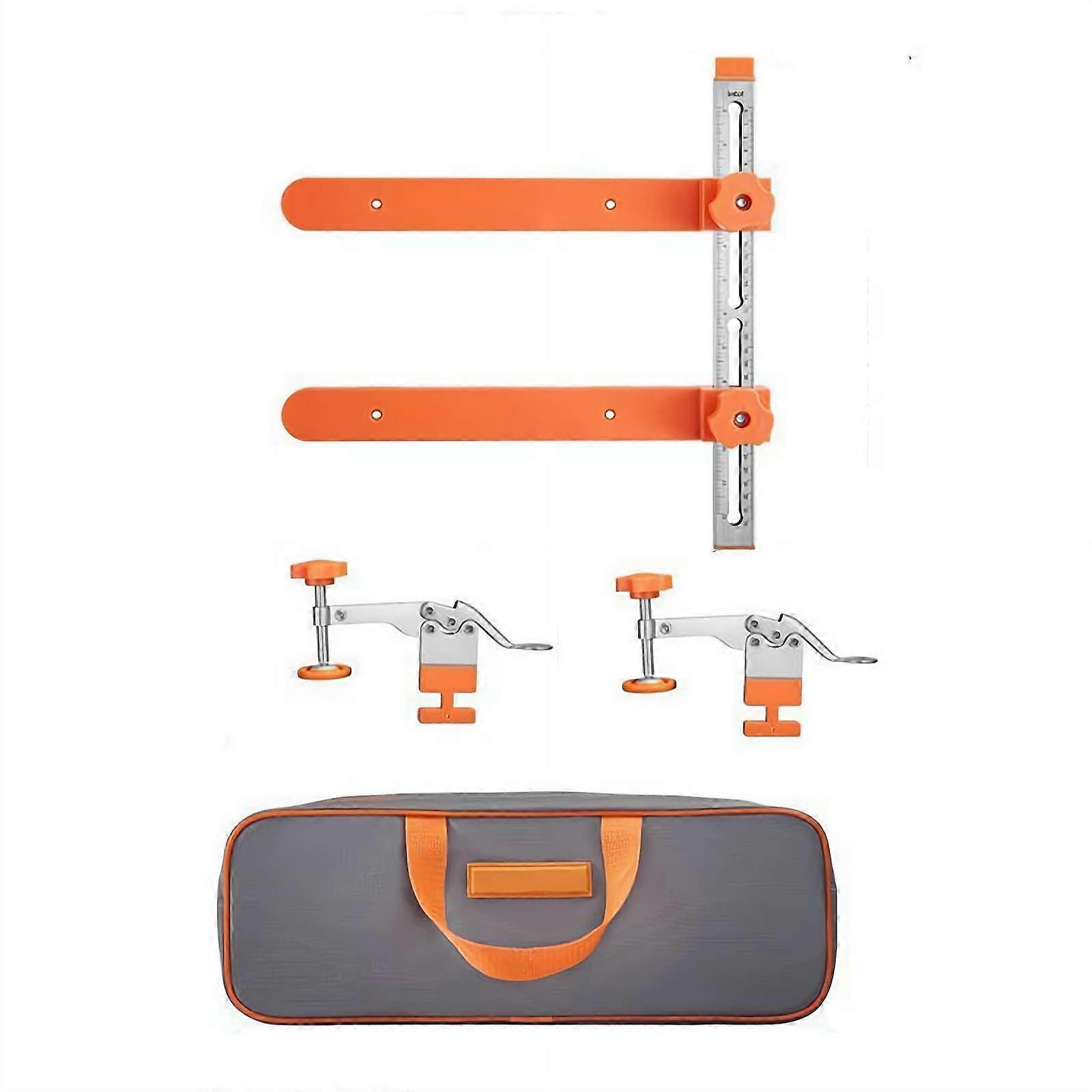 Drawer Rail Installation Jig with Toggle Clamp and Magnetic Arm Includes Bag
