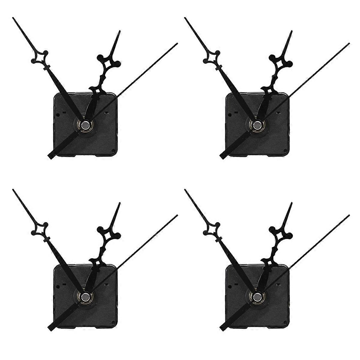 4Pcs Replacement Wall Clock Repair Parts Pendulum Movement Mechanism Quartz Clock Motor with Hands &