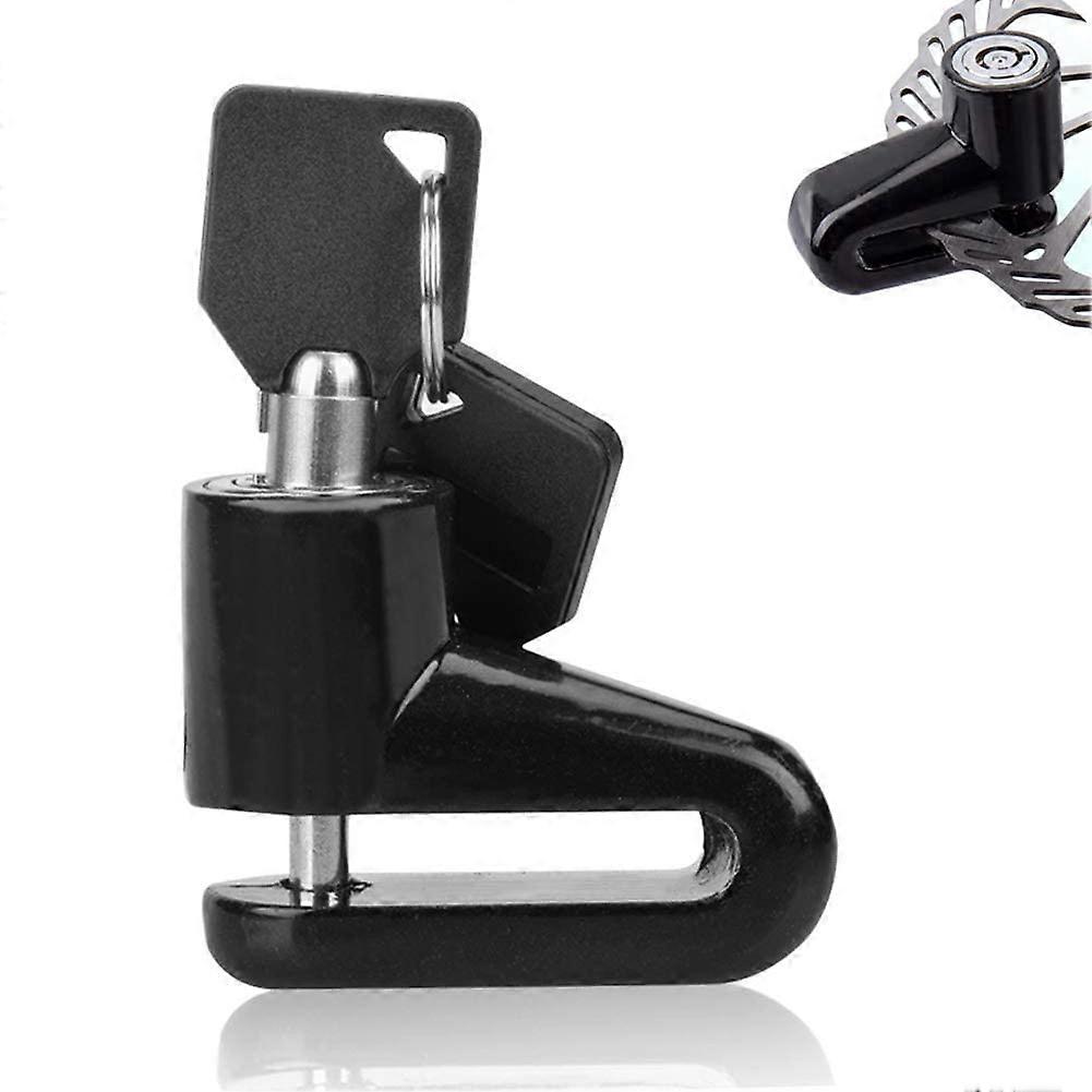 Motorcycle AntiTheft Disc Lock with 2 Keys and Carry Bag Security Bike Scooter Black