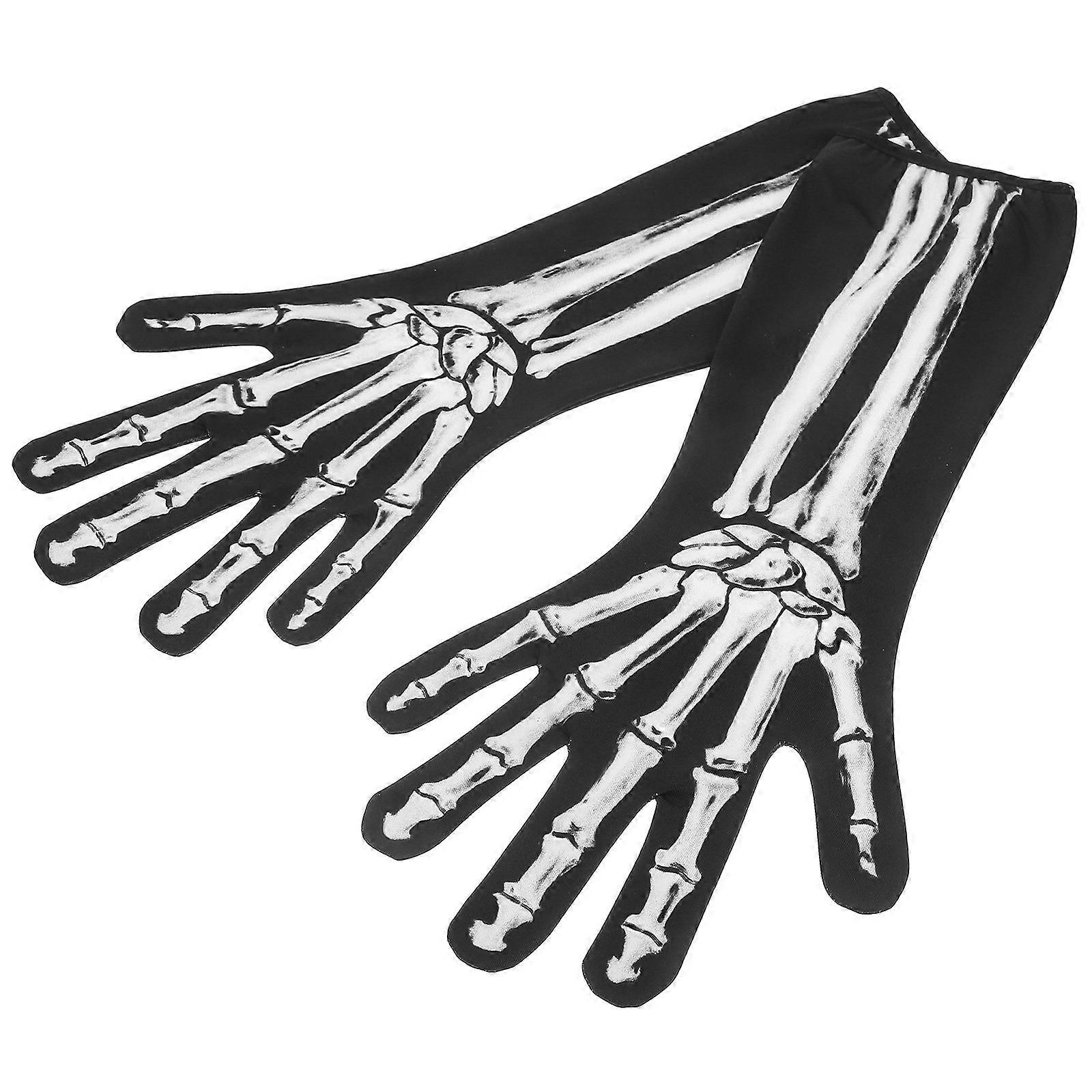 Mano Scheletro Accessories with Warm Lining, Perfect for Spooky Halloween Celebrations