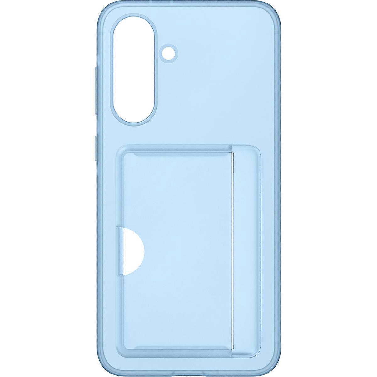 Case with Card Holder for Galaxy A56 Card Slot Soft Ultra Resistant, Light Blue