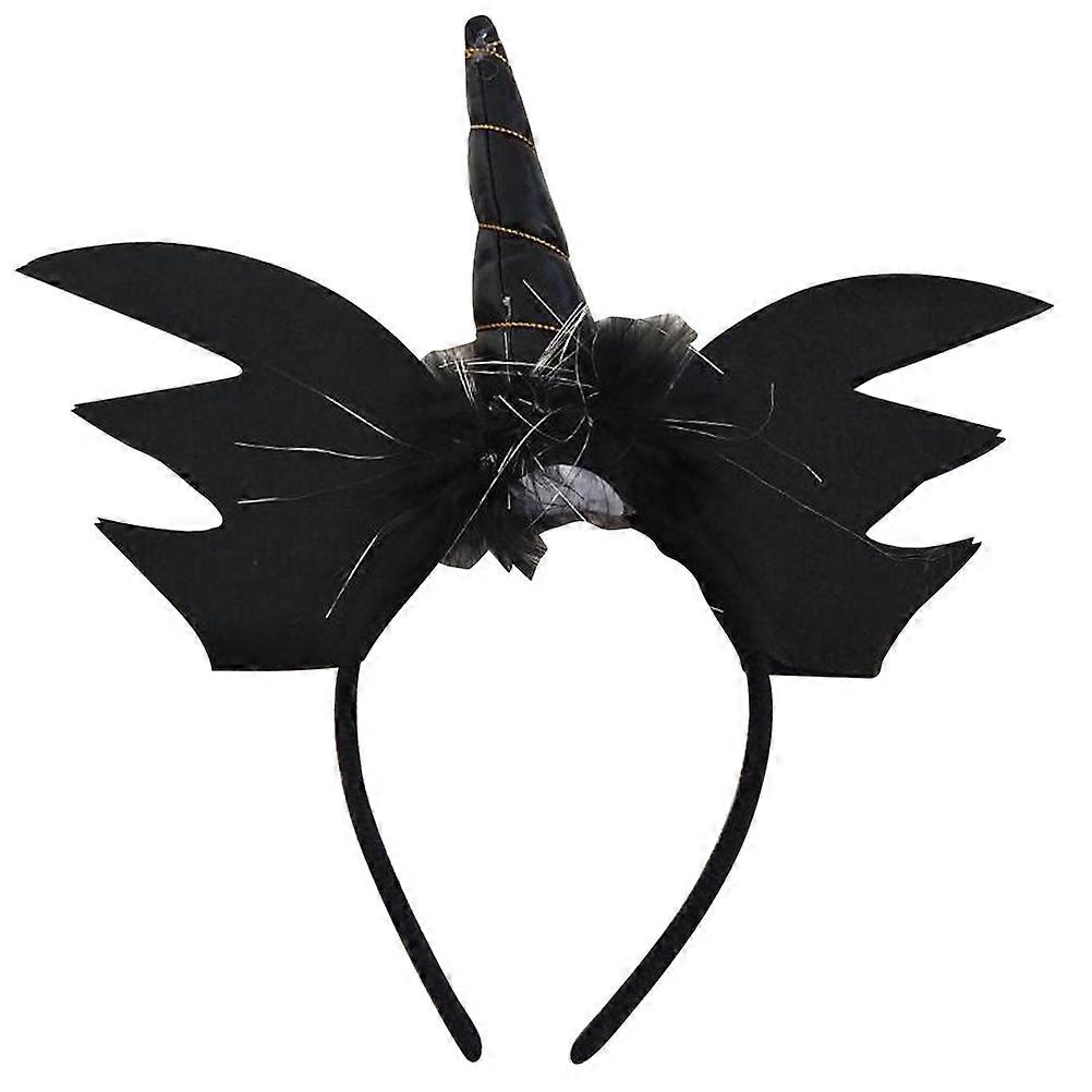 Decorative Bat Headband In Black For Children Costume Party And Stage Performance With Photo Prop Function 1Set