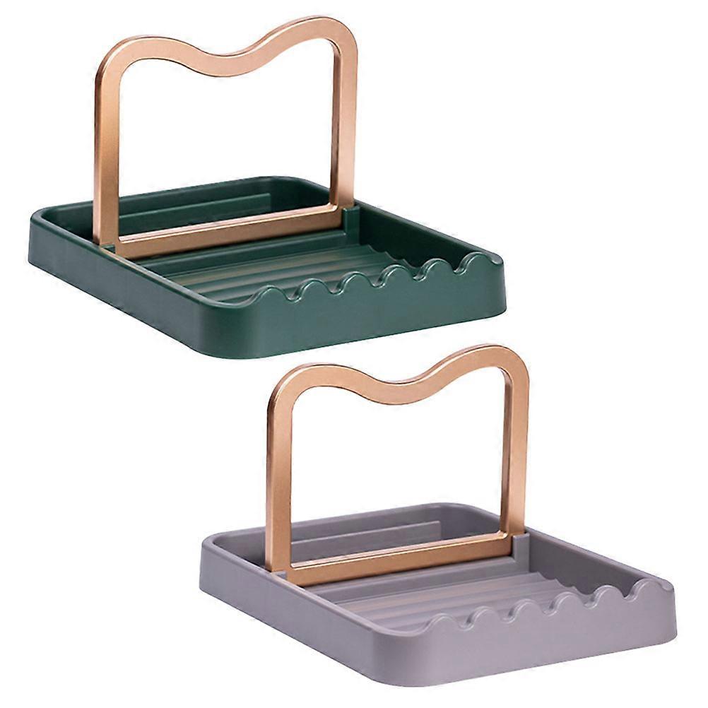 Foldable Pot Lid Rack Holder For Cooking Use In Material With Heat Resistant 2Pcs