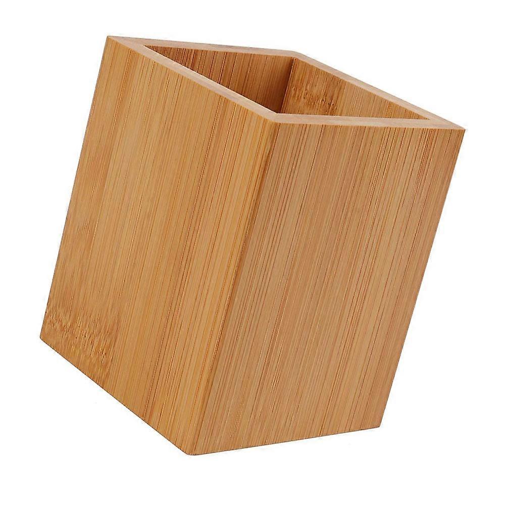 Light Brown Pen Holder for Storage Creative and Safe Material Synhetic Smooth 1pc