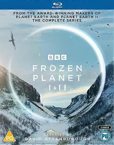 Frozen Planet I & II Blu-ray (2022) Mark Brownlow cert PG 5 discs