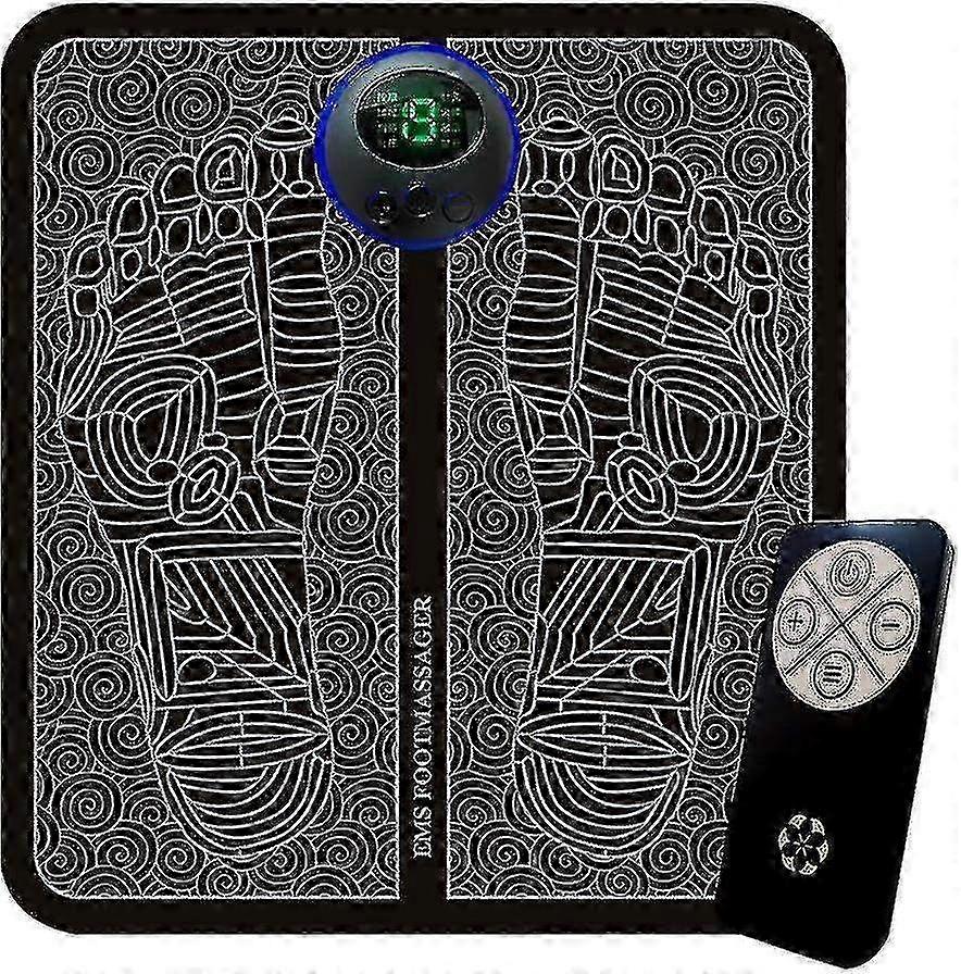 Electric Foot Massager for Neuropathy Pain Relief with 8 Modes & 19 Intensity Levels, Shiatsu Kneading for Feet and Legs, Portable Whole Body Relaxati