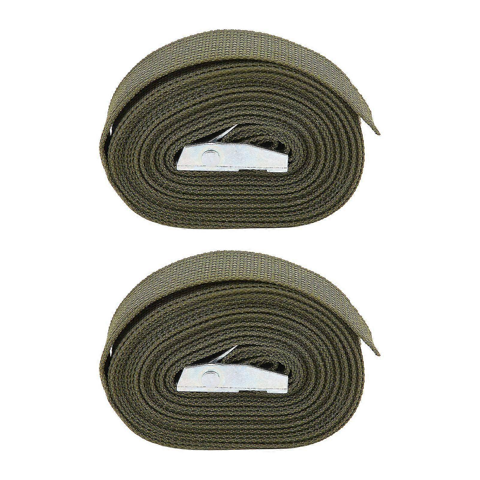 Thick Webbing Luggage Straps with Zinc Alloy Buckle - Easy to Use Tie Down Straps for Baggage Packing & Pallet Transportation