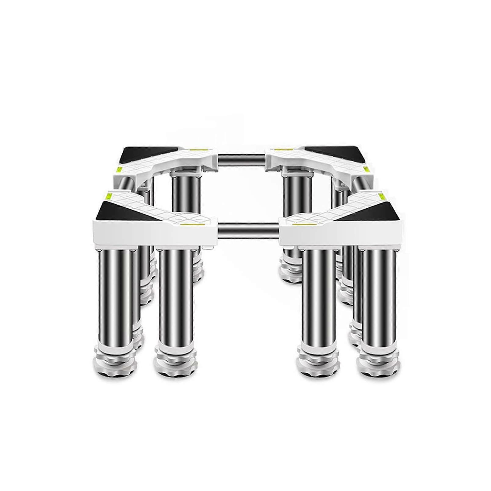 Washing Machine Base Stand with Adjustable Height 7.9in, Anti-Vibration Mat for Dryer, Refrigerator, Dishwasher, and Ice Maker