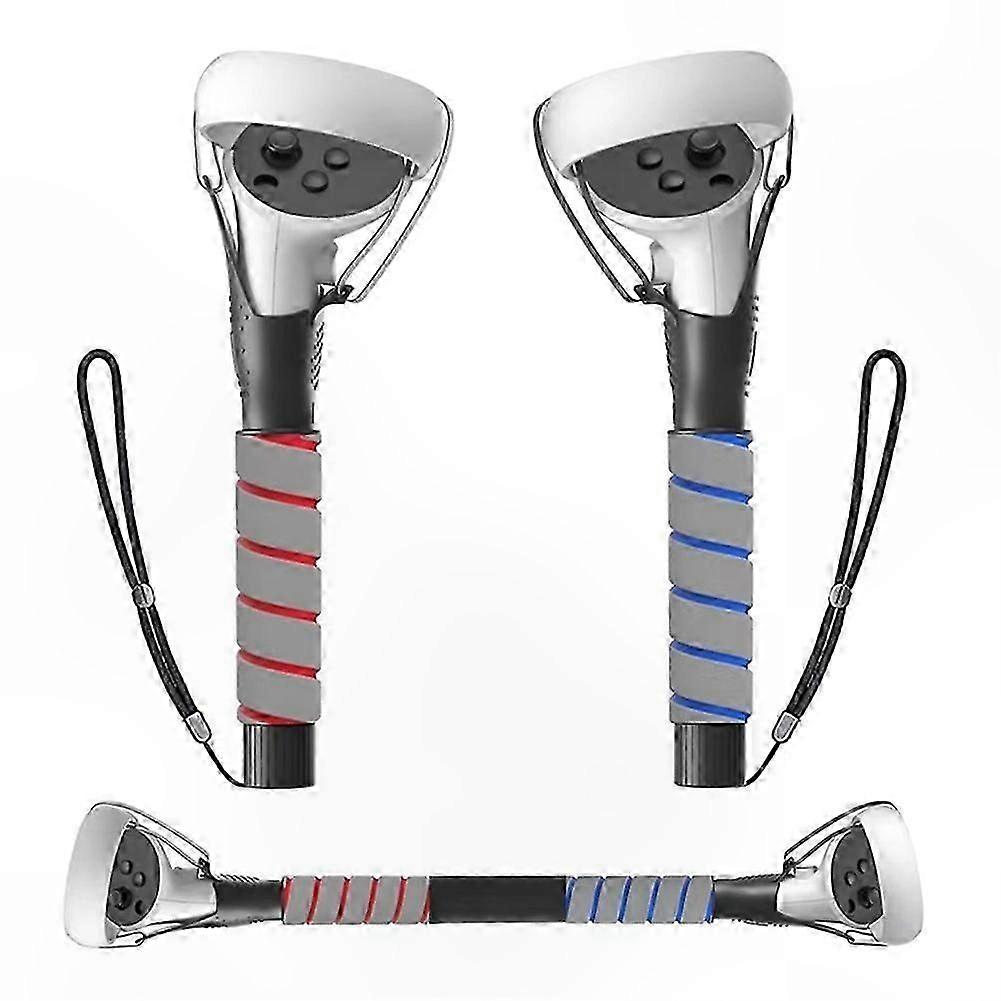 VR Controller Handle Attachments with Long Arms Grips for Beat Saber and Golf Games, Black