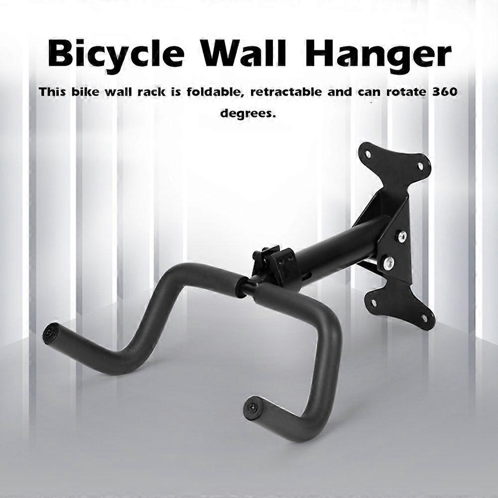 Bicycle Wall Hanger Mountain Bike Wall Double Hook Hangings Rack Folding Telescopic Bicycle Display Stand Foldable Bike Wall Hook Storage Hanger